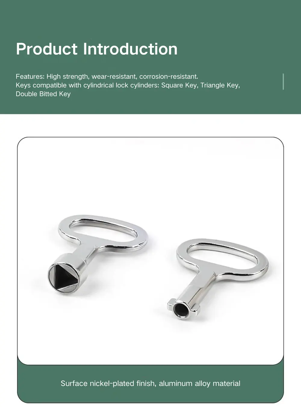 Stainless Steel Square Key