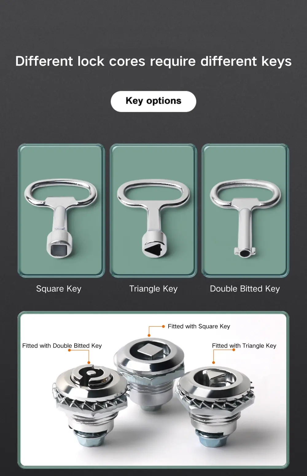 Zinc Alloy Square Key